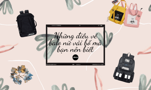 balo nữ vải bố