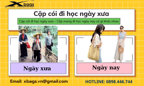 cặp cói đi học ngày xưa