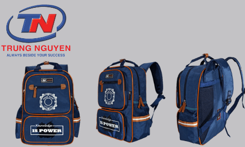 Cặp đi học nữ cấp 2 màu xanh navy Cặp đi học nữ cấp 2 màu xanh navy
