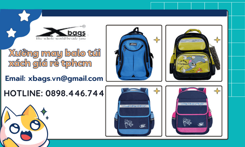 Xưởng may balo túi xách giá rẻ tphcm Xưởng may balo túi xách giá rẻ tphcm
